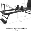 SENDIAN Foldable Pilates Equipment for Home Workouts,Pilates Reformer Machine for Home Gym with Springs, Pilates Exercise Equipment with Jump Board