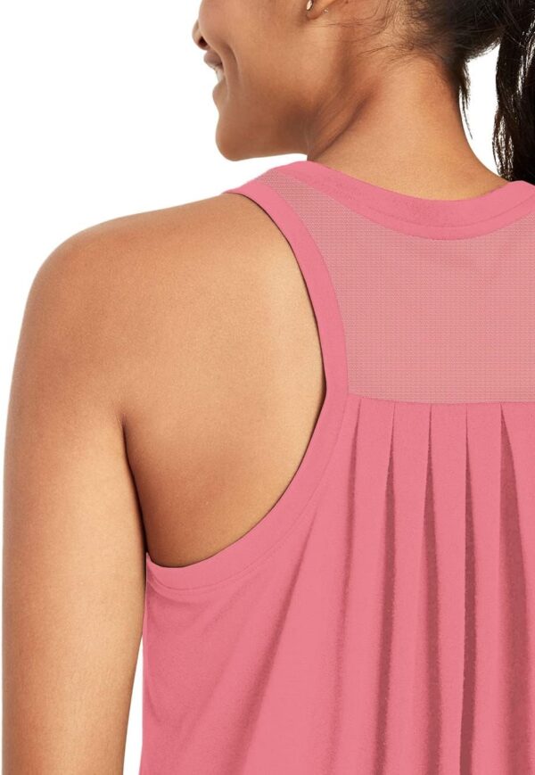 Bestisun Workout Tank Tops for Women Loose fit Racerback Yoga Running Dance Shirts