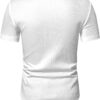 JMIERR Mens Muscle Slim T Shirt V-Neck Longline Henley Shirt Gym Workout Athletic Tee Shirts