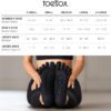 toesox Women’s Elle Full Toe Grip Socks – Non-Slip Pilates Socks, Barre & Yoga Socks with Grips, Ballet Toe Socks