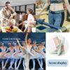 4 Pairs Yoga Socks for Women Non-Slip Grips & Straps,Ideal for Pilates, Pure Barre, Ballet,Dance,Barefoot