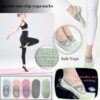 4 Pairs Yoga Socks for Women Non-Slip Grips & Straps,Ideal for Pilates, Pure Barre, Ballet,Dance,Barefoot
