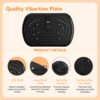 UCIN Vibration Plate Exercise Machine, Vibration Plate for Lymphatic Drainage, 10 Preset Mode & Manual Mode Vibration Plate for Weight Loss, Home Gym Exercise Equipment w/Pilates Ball