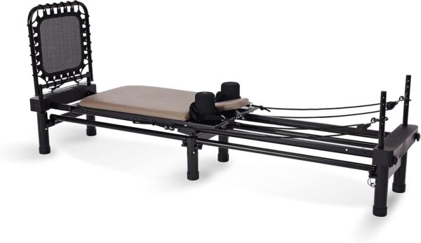 Stamina AeroPilates Reformer 651 with Free-Form Cardio Rebounder - Pilates Reformer Workout Machine for Home Gym - Up to 300 lbs Weight Capacity