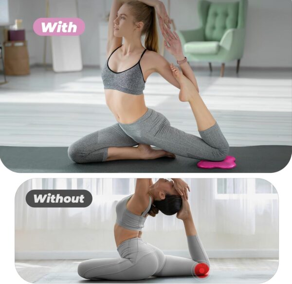 Yes4All 2PCS Yoga Knee Pads Extra Thick, Yoga Kneeling Pad for Pilates Exercise, 13/16 Inches Cushion Knees Elbow Mat Supplies for Women Men Fitness Travel