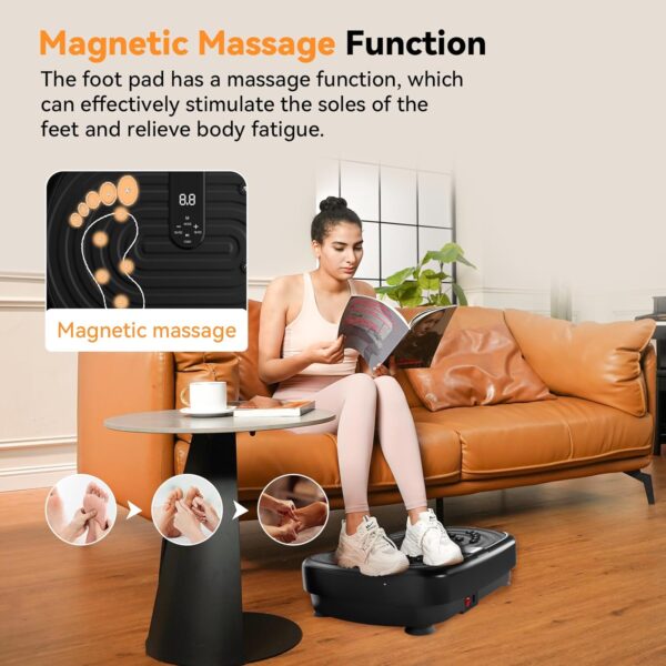 UCIN Vibration Plate Exercise Machine, Vibration Plate for Lymphatic Drainage, 10 Preset Mode & Manual Mode Vibration Plate for Weight Loss, Home Gym Exercise Equipment w/Pilates Ball