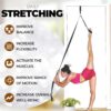 Pilates Stretching Strap with Door Anchor - Flexibility Equipment for Pilates Practitioners - Ideal for Improving Leg Flexibility, Core Stability, and Posture Alignment at Home