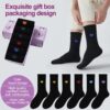 Women's Cotton Crew Socks,6Pairs Thin Above Ankle Above High Bootie Dress Socks Gifts for Women