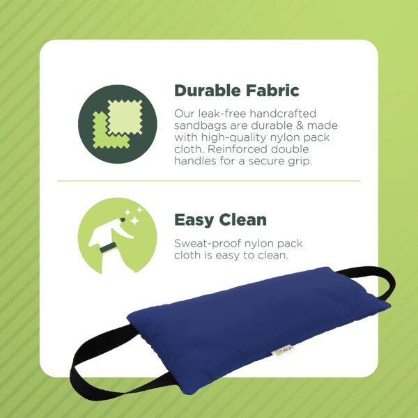 Bean Products 10 LB Yoga Sandbag Filled Two Handle Design - Made in USA