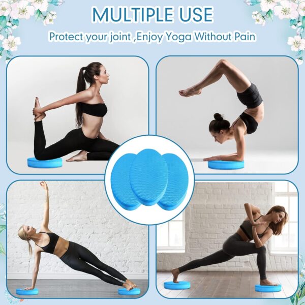 Hanaive 3 Pcs Foam Pad Balance Pad Foam Balance Mat Pad Soft Yoga Pad Stability Trainer mat for Physical Therapy Rehabilitation Core Strength Training Device for Women Men