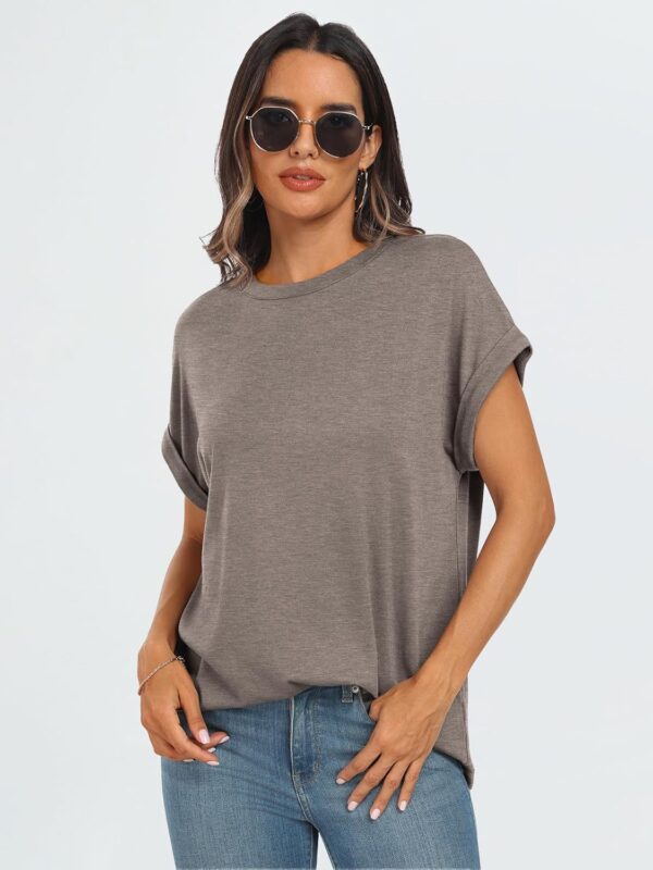 AUTOMET Womens Summer Tops Spring Fashion Oversized Business Casual Dressy T Shirts Workout Clothes Trendy Outfits 2025