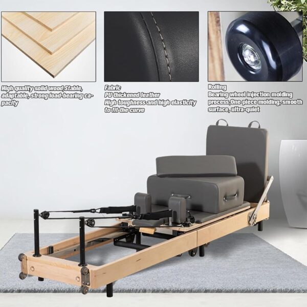 Pilates Folding Core Bed, Folding Pilates Reformer Machine (for Home Workout), Pilates Studio Machine, Adjustable Pilates Bed, Exercise Yoga Equipment