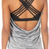 icyzone Women's Open Back Workout Athletic Yoga Tank Tops with Built in Bra