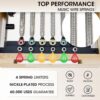 Pilates Reformer, PAETA Wooden Foldable Pilates Reformer Machine with Springs, Pilates Machines for Home Use and Studio, Pilates Equipment with Sitting Box, Jump Board and Accessories