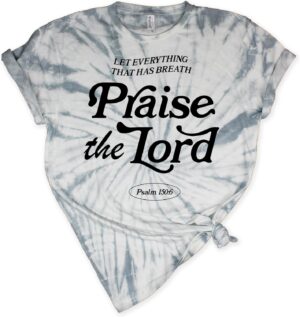 Love in Faith | Praise The Lord | Christian T-Shirts for Women | Faith-Based Apparel | Christian Gifts