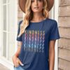 Kindness Shirt for Women Summer Casual Short Sleeve Inspirational Tee Tops