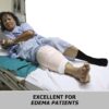 JSPA Non Skid Crew Socks, Anti Slip Socks for Barre Yoga Pilates Maternity Pregnancy Hospital Men Women Bariatric Extra Wide Slipper Socks for People with Swollen feet Diabetes & Edema 4 Pairs Black