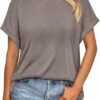 AUTOMET Womens Summer Tops Spring Fashion Oversized Business Casual Dressy T Shirts Workout Clothes Trendy Outfits 2025