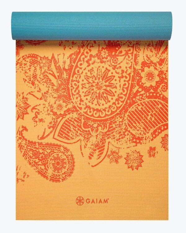 Gaiam Yoga Mat - Premium 6mm Print Reversible Extra Thick Non Slip Exercise & Fitness Mat for All Types of Yoga, Pilates & Floor Workouts (68" x 24" x 6mm Thick)