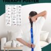 Trideer Stretching Strap for Physical Therapy, Non-Elastic Yoga Strap with 10 Loops, Durable Nylon Stretch Bands for Exercise, Pilates, Gymnastics, Leg Stretcher with Training Manual and Poster