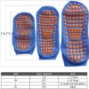 Ehdching 7/12 Pairs Pilate Anti Skid Trampoline Socks with Grips Non Slip Cotton Floor Yoga Socks for Kids/Men/Women