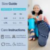 Tucketts Toeless Pilates Socks with Grips for Women, Non-Slip Barre Yoga Socks with Grips for Barefoot Workouts, Sizes 5-13