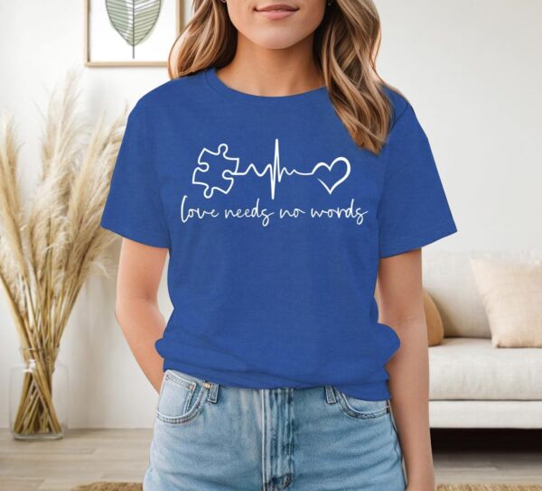 Womens Autism Awareness Shirts Autistic Support T-Shirt Puzzle Piece Tee Tops