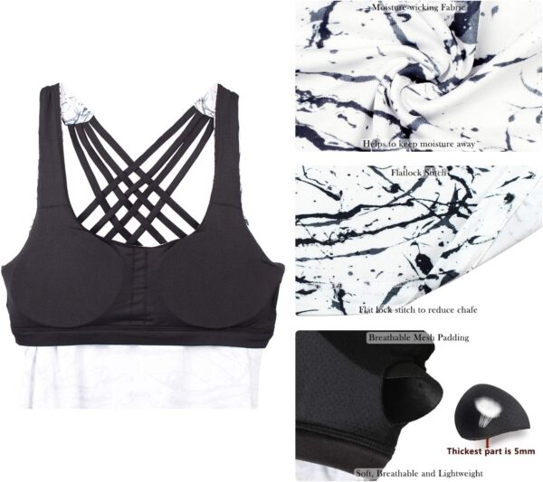 71ptqRhX4L._AC_SL1500_.jpg icyzone Women's Open Back Workout Athletic Yoga Tank Tops with Built in Bra