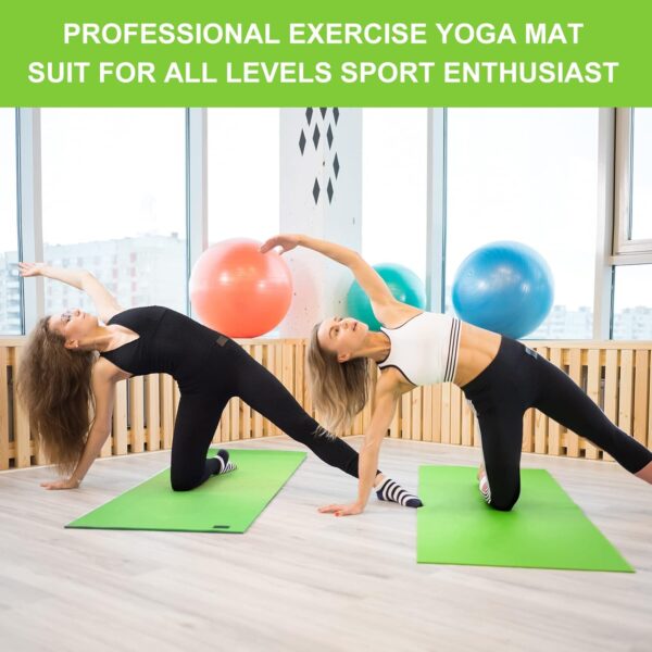 3 mm Thick Yoga Mat Exercise Workout Mat Non Slip Fitness Pad for Women Gym Home Yoga Pilates