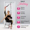 10-Loop Yoga Strap with Door Anchor – Stretch Strap for Flexibility, Deep Stretching, and Improved Balance – Perfect Yoga Accessory for All Fitness Levels