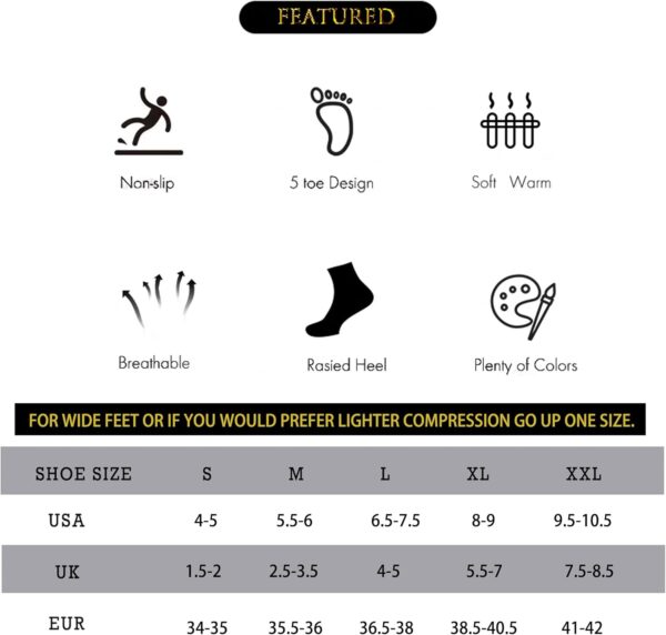 ABIRAM Yoga Socks Toeless Non-Slip Grips & Straps, for Pilates, Barre, Ballet, Bikram, Workout for Women