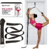 Pilates Stretching Strap with Door Anchor - Flexibility Equipment for Pilates Practitioners - Ideal for Improving Leg Flexibility, Core Stability, and Posture Alignment at Home