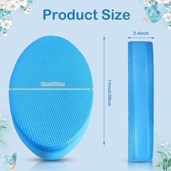Hanaive 3 Pcs Foam Pad Balance Pad Foam Balance Mat Pad Soft Yoga Pad Stability Trainer mat for Physical Therapy Rehabilitation Core Strength Training Device for Women Men