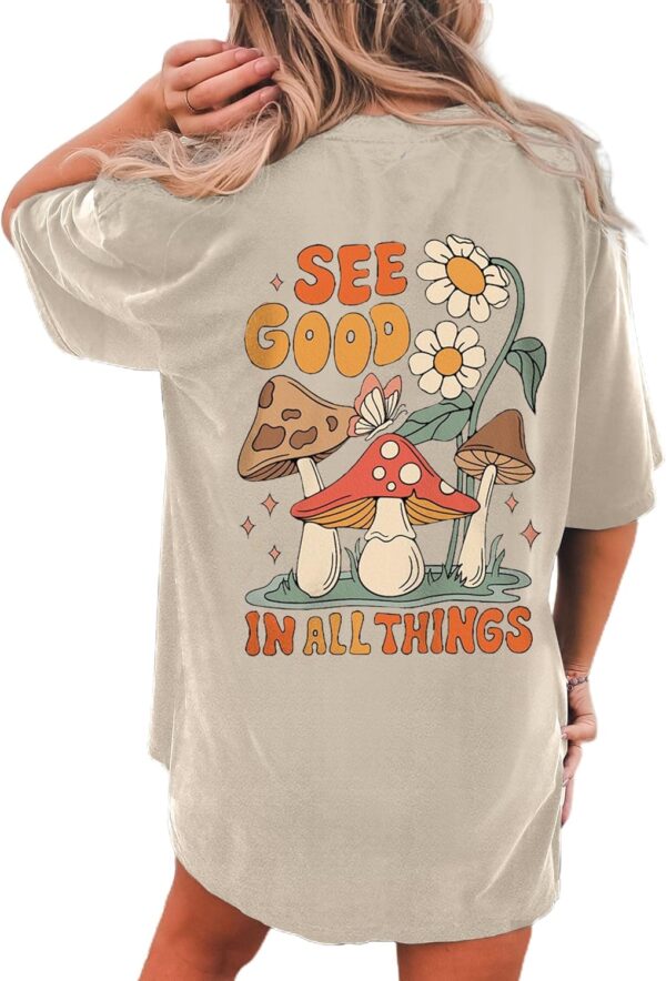 CSDAJIO Women's Trendy Oversized T Shirt Graphic Tee Crewneck Short Sleeve Loose Cute Going Out Summer Tops