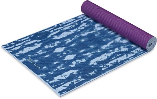 Gaiam Yoga Mat - Premium 6mm Print Reversible Extra Thick Non Slip Exercise & Fitness Mat for All Types of Yoga, Pilates & Floor Workouts (68" x 24" x 6mm Thick)