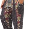 QIANXIZHAN Women's Harem Pants, High Waist Yoga Boho Trousers with Pockets