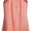 Miusey Womens Sleeveless Loose Fit Yoga Workout Racerback Tank Top
