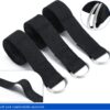 Leyndo 24 Pieces Yoga Strap Stretching Pilates Exercise Adjustable Straps 6 ft Non Elastic Yoga Belt with Adjustable D Ring Buckle for Pilates Gym Workouts Fitness