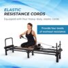Stamina AeroPilates Reformer 651 with Free-Form Cardio Rebounder - Pilates Reformer Workout Machine for Home Gym - Up to 300 lbs Weight Capacity