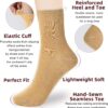 Corlap Women's Thin Cotton Socks 6-Pairs Gift Box Soft Bootie Dress Above Ankle Crew Socks