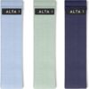 ALTA Booty Bands for Women - Premium Non-Slip Fabric Resistance Bands for Working Out - Cloth Resistance Bands for Legs, Fabric Exercise Bands, Leg Bands for Working Out Women, Looped Hip Bands Set