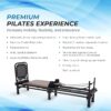 Stamina AeroPilates Reformer 651 with Free-Form Cardio Rebounder - Pilates Reformer Workout Machine for Home Gym - Up to 300 lbs Weight Capacity