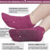 Non Slip Yoga Socks with Grips for Pilates, Ballet, Barre, Barefoot, Hospital Anti Skid Socks for Women and Men