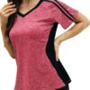 HOCOSIT Women's Workout Shirts Fast Dry Active Wear Yoga Top Sweat Wcking Clothes