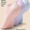 Gripjoy Grip Socks for Women and Men - Non Slip Socks - Yoga Socks with Grippers - Hospital Socks Non Skid - 3 Pairs