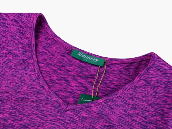 Kimmery V Neck T Shirts for Women Short Sleeve Workout Yoga Tops for Women