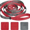 SANKUU Yoga Straps Stretching Strap with 12 Loops Workout Poster, Straps for Stretching Physical Therapy Equipment Long Stretch Out Bands for Exercise, Pilates and Gymnastics for Women Men