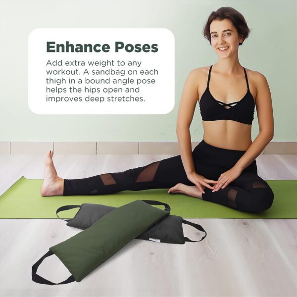 Bean Products 10 LB Yoga Sandbag Filled Two Handle Design - Made in USA