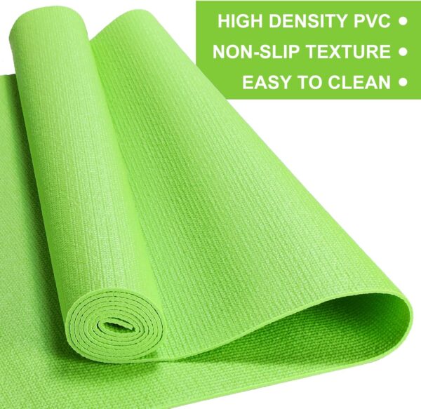 3 mm Thick Yoga Mat Exercise Workout Mat Non Slip Fitness Pad for Women Gym Home Yoga Pilates