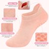 AURUZA Grip Socks for Women Men Pilates Grip Socks Non Slip Yoga Sock with Grips for Barre Barefoot Hospital Grippy Sock